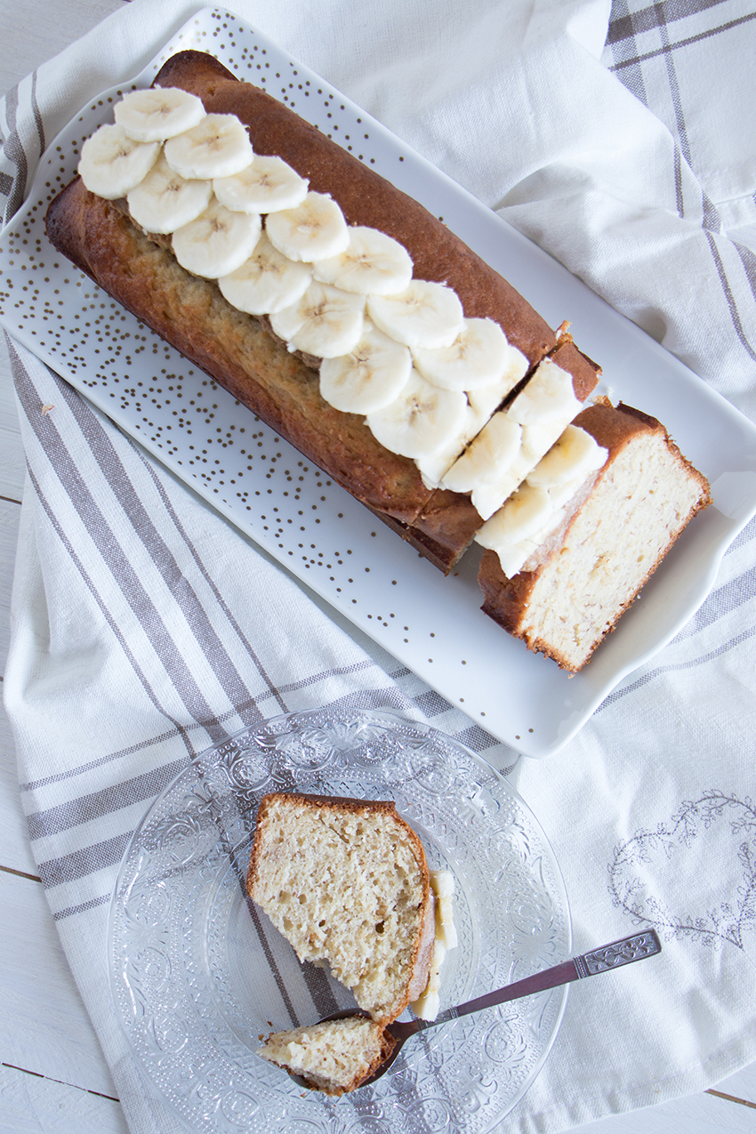 Gâteau au yaourt aux bananes et beurre de cacahuète