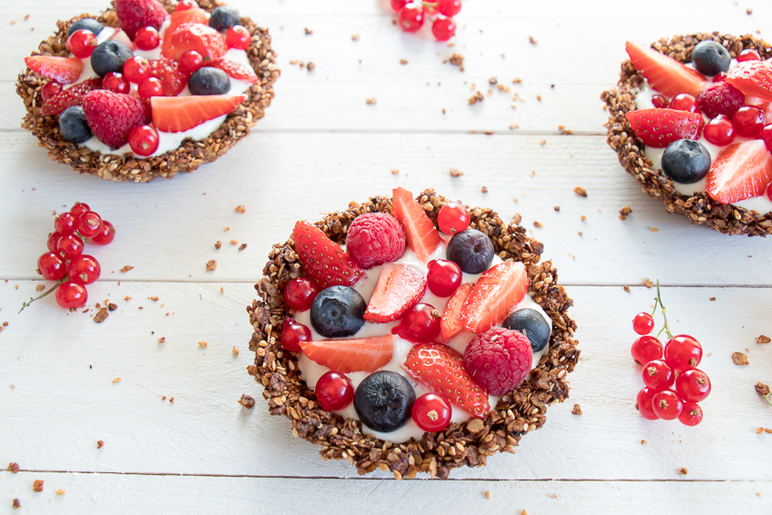 Tartelettes granola aux fruits rouges