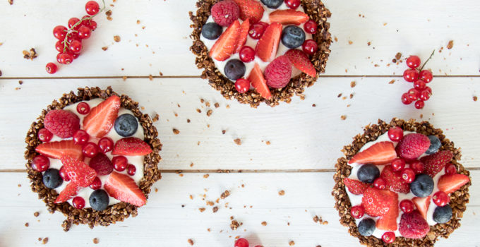 Tartelettes granola aux fruits rouges