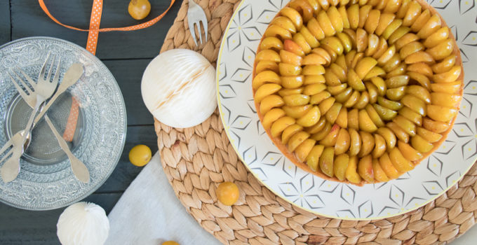 Tarte aux mirabelles inspirée de Cédric Grolet