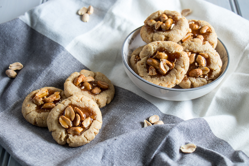 Biscuits aux cacahuètes caramélisées