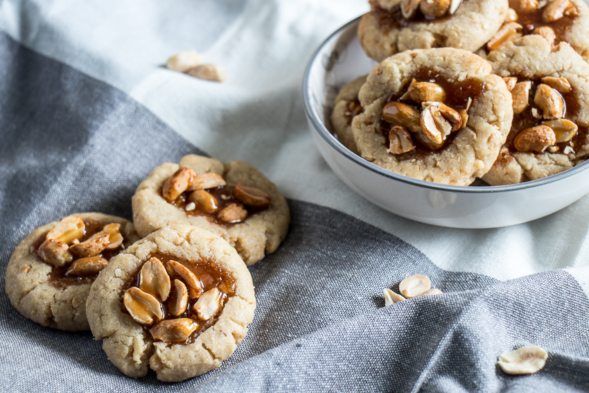 Biscuits aux cacahuètes caramélisées