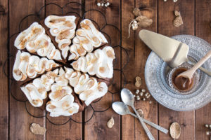 Gâteau choco-marron meringué