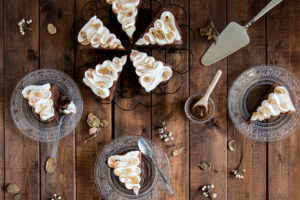 Gâteau choco-marron meringué