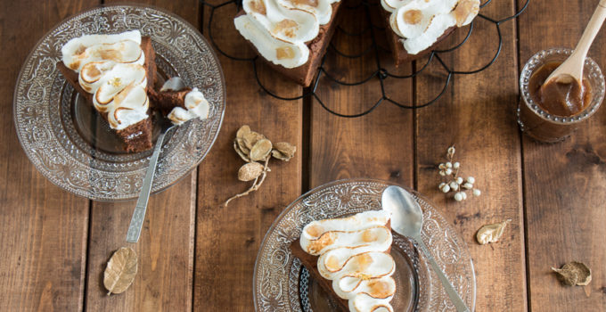Gâteau choco-marron meringué