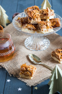 Carrés sablés aux amandes et à l'orange