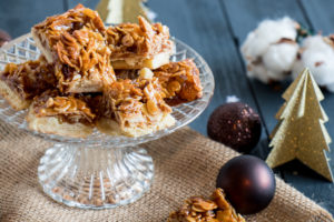 Carrés sablés aux amandes et à l'orange