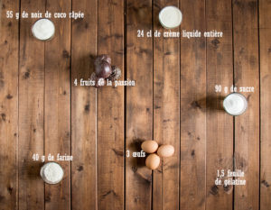 Gâteaux nuage passion coco