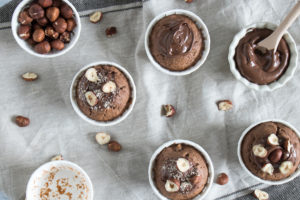 Muffins banane, noix et pâte à tartiner