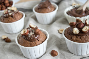 Muffins banane, noix et pâte à tartiner
