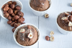 Muffins banane, noix et pâte à tartiner