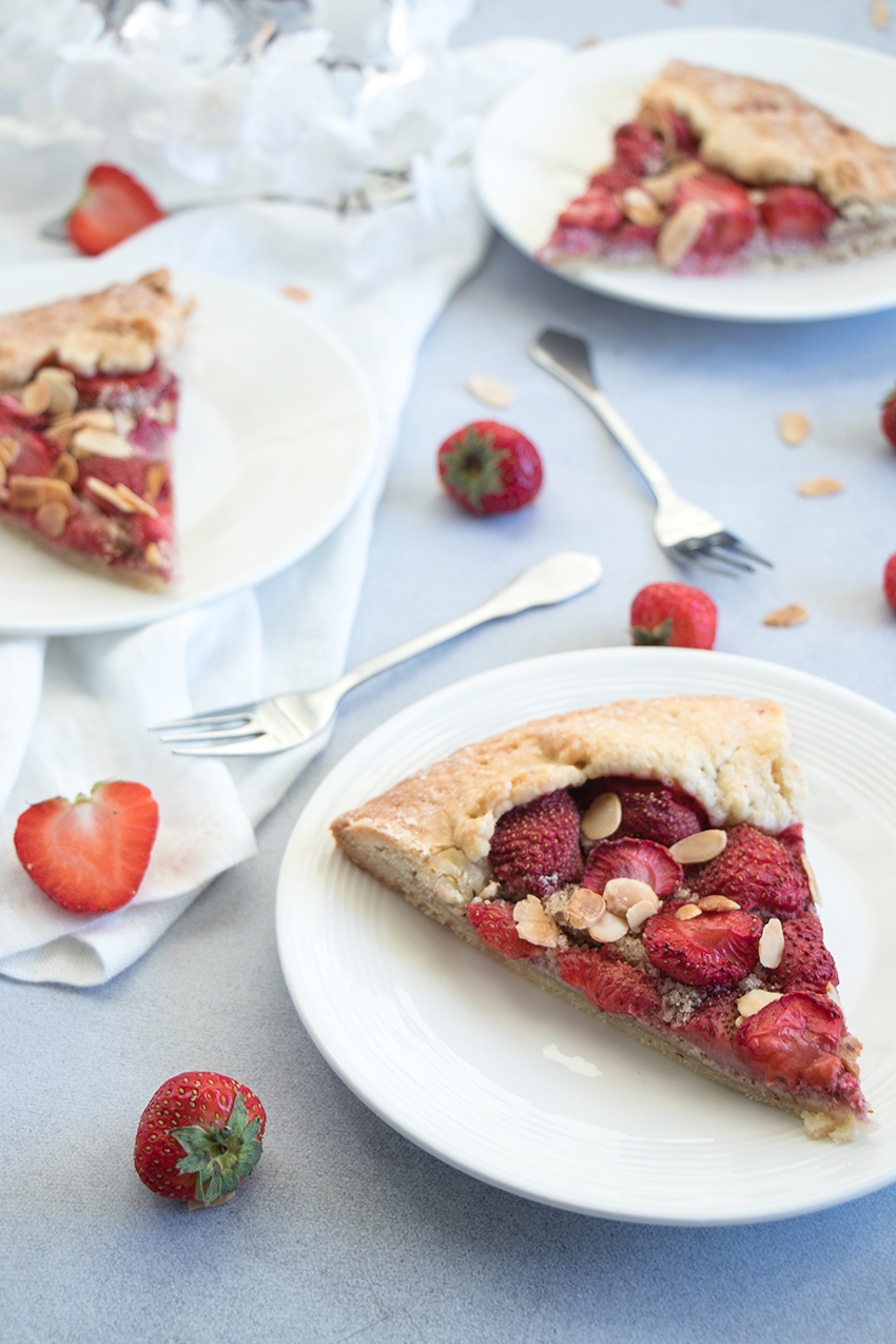 Tarte rustique aux fraises