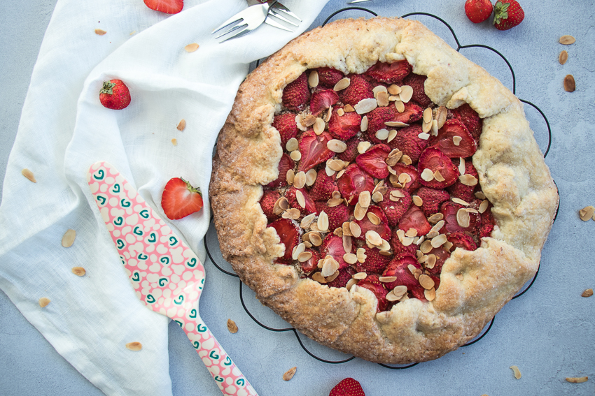 Tarte rustique aux fraises