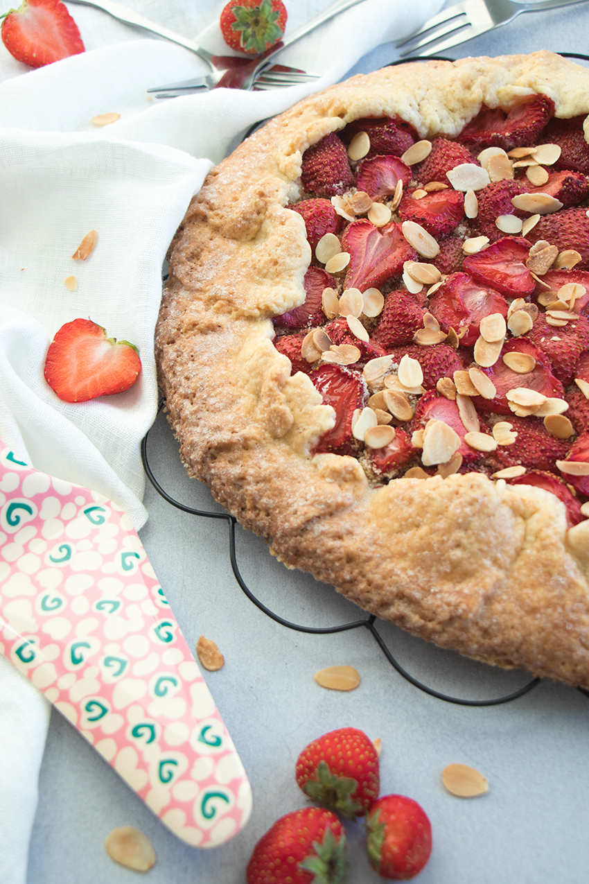 Tarte rustique aux fraises