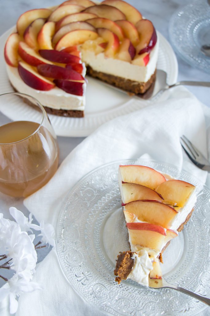 Cheesecake aux nectarines