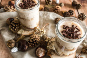 Tiramisu à la poire et crème de marrons
