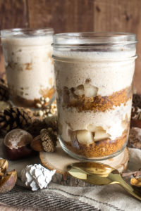 Tiramisu à la poire et crème de marrons