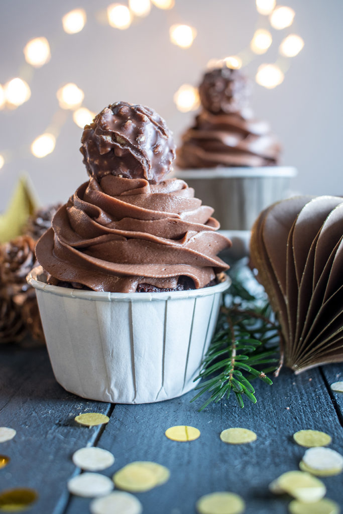 Cupcakes tout choco noisette