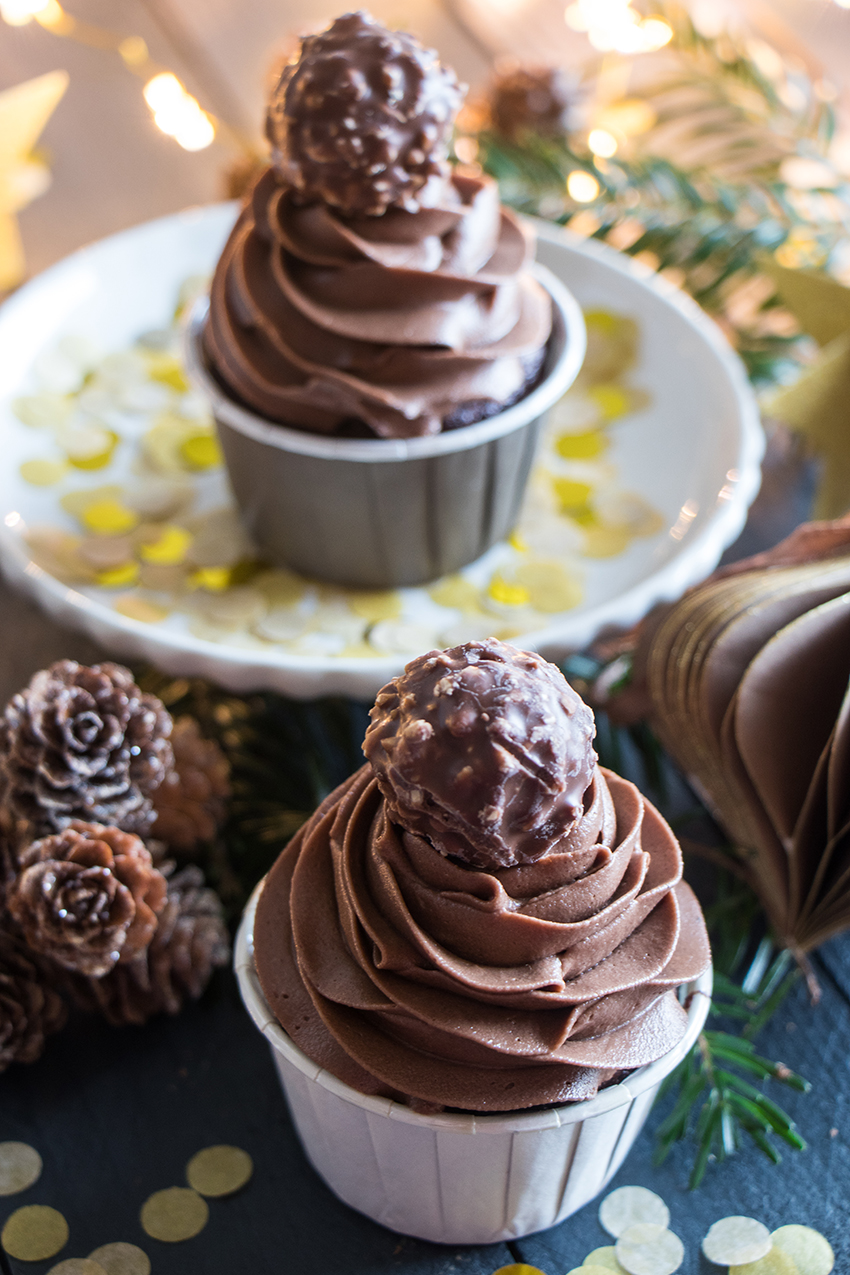 Cupcakes tout choco noisette