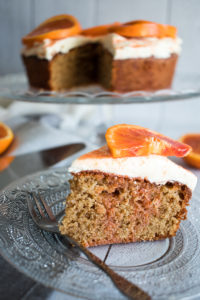Gâteau oranges sanguines, amandes et cream cheese