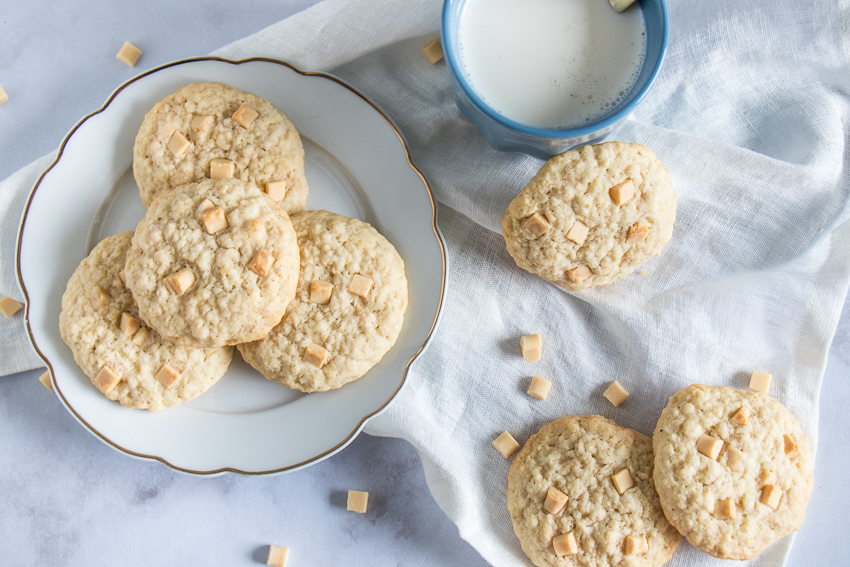 Cookies avoine, coco, chocolat blanc