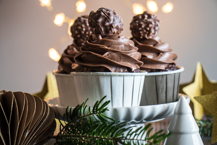 Cupcakes tout choco noisette