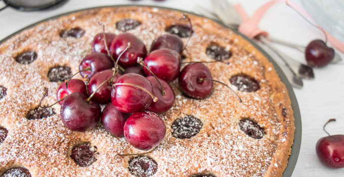 Tarte cerises amandes