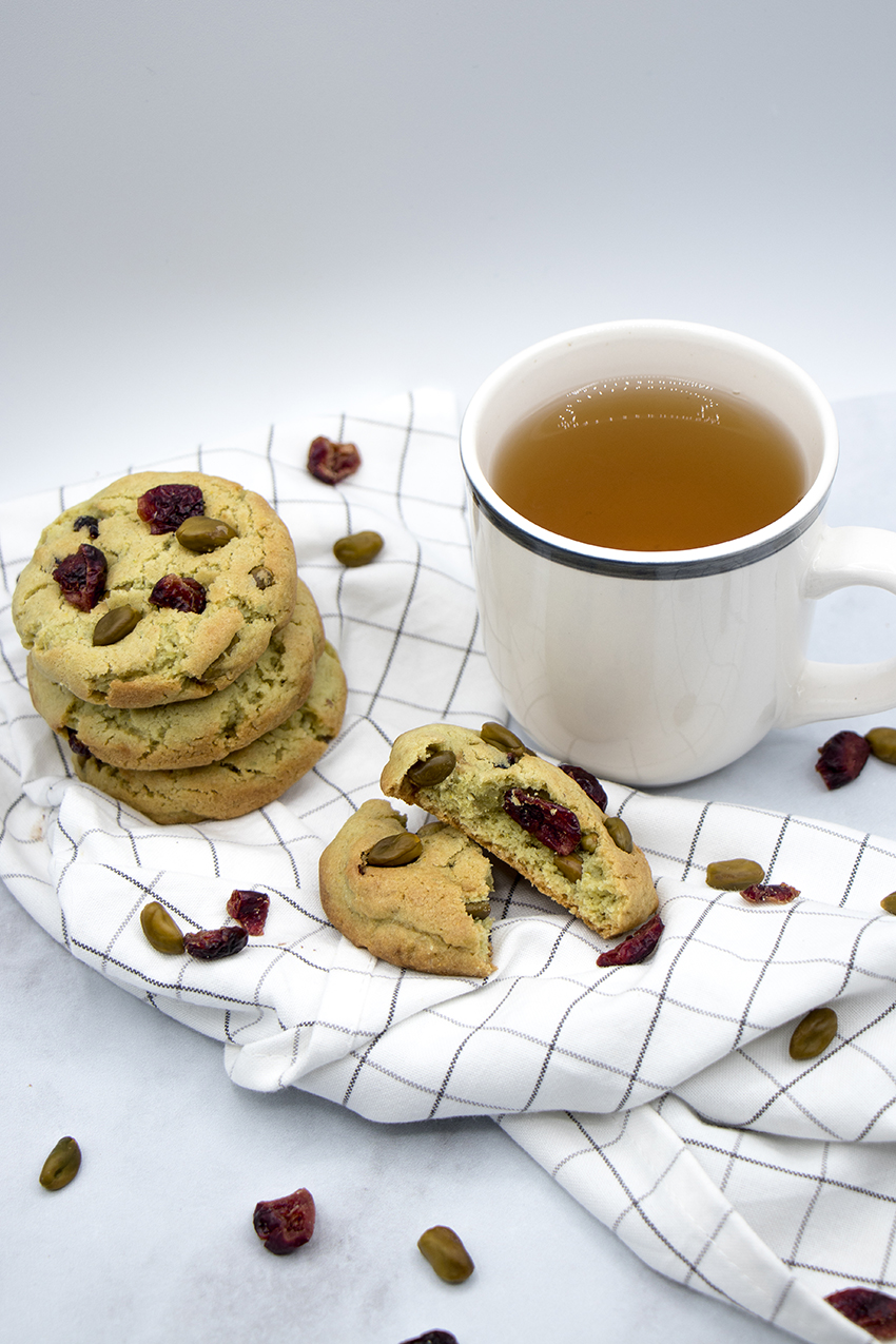 Cookies pistaches et cranberries