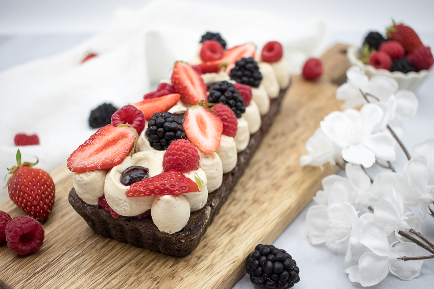 Brownie aux fruits rouges