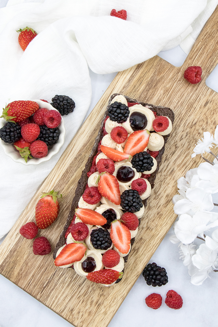 Brownie aux fruits rouges