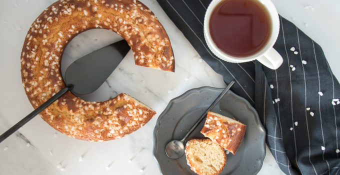 Gâteau fromage blanc amande
