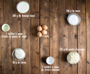 Gâteau fromage blanc amande