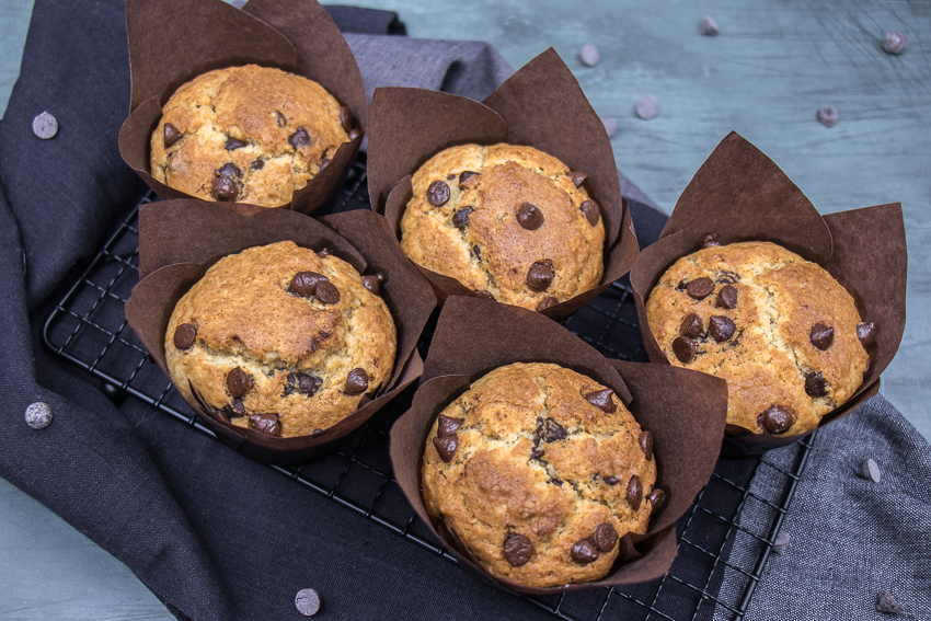 Muffins coco et pépites de chocolat