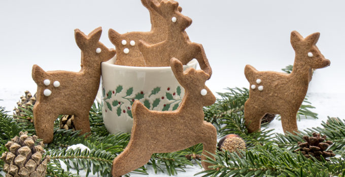 Sablés chocolat-cannelle, les petits rennes de Noël trop mignons
