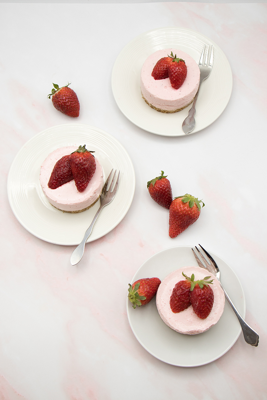 Cheesecakes à la fraise