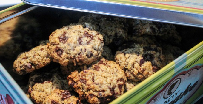 Cookies flocons d’avoine, chocolat et noisettes