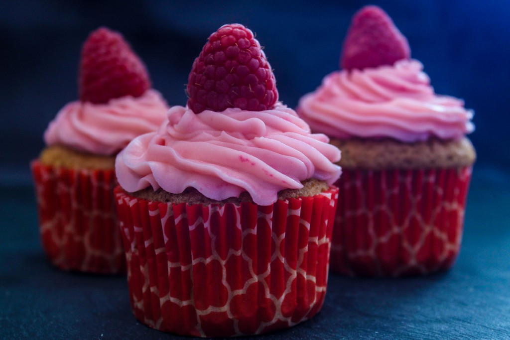 Cupcakes à la framboise