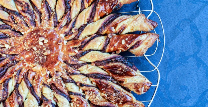 Tarte soleil Nutella noisettes