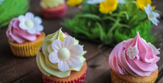 Cupcakes surprise à la fraise