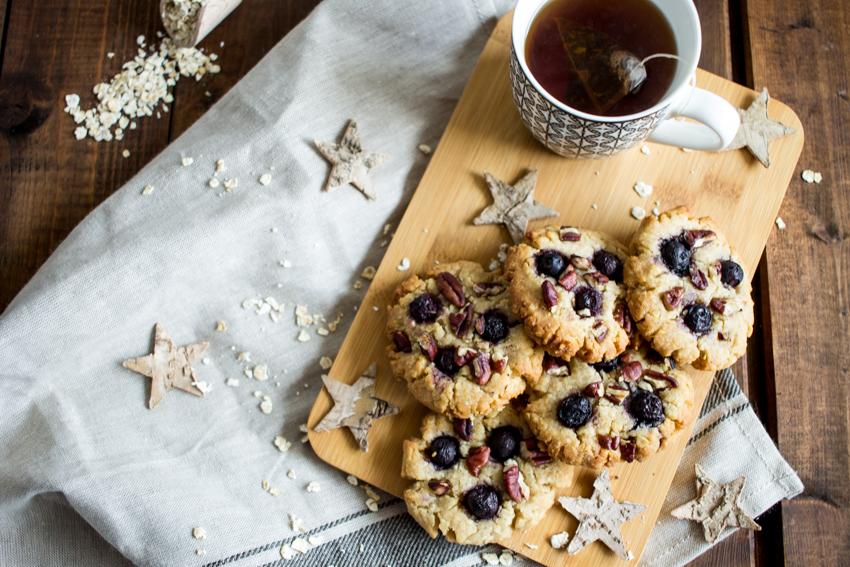 cookies vegan aux myrtilles