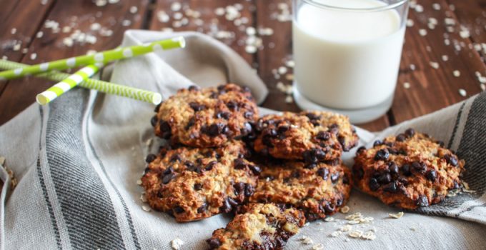 Comme des cookies aux bananes, flocons d’avoine et pépites de chocolat