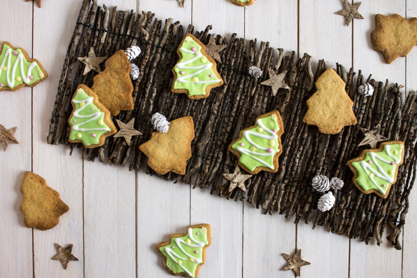 Sablés sapins de Noël à la noisette