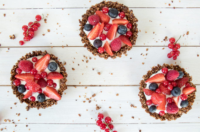 Tartelettes granola aux fruits rouges