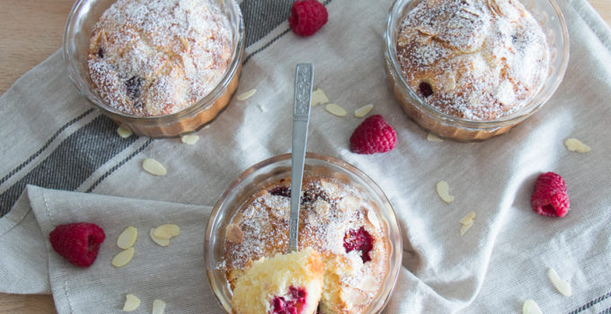 Petits moelleux aux framboises