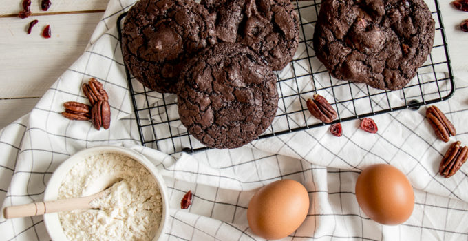 Cookies chocolat pécan cranberries