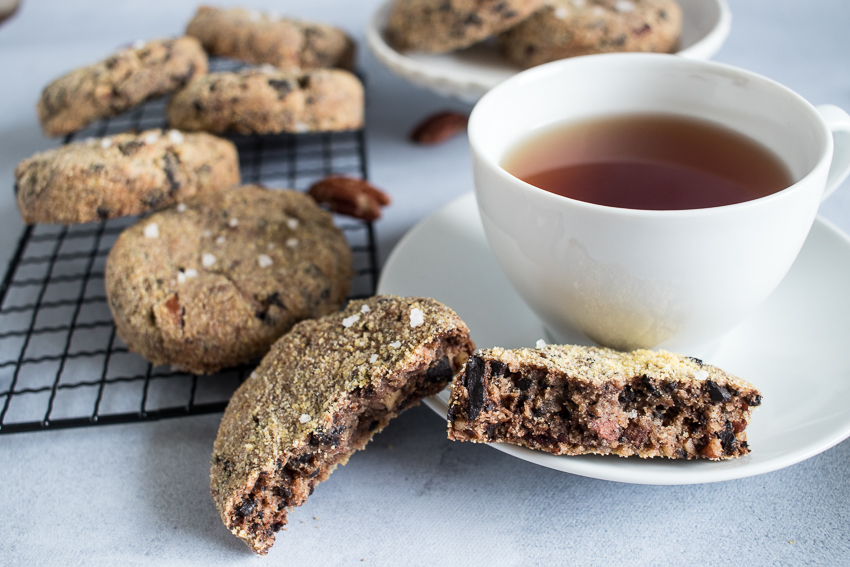 Cookies pécan polenta