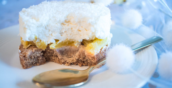 Entremets ananas-coco